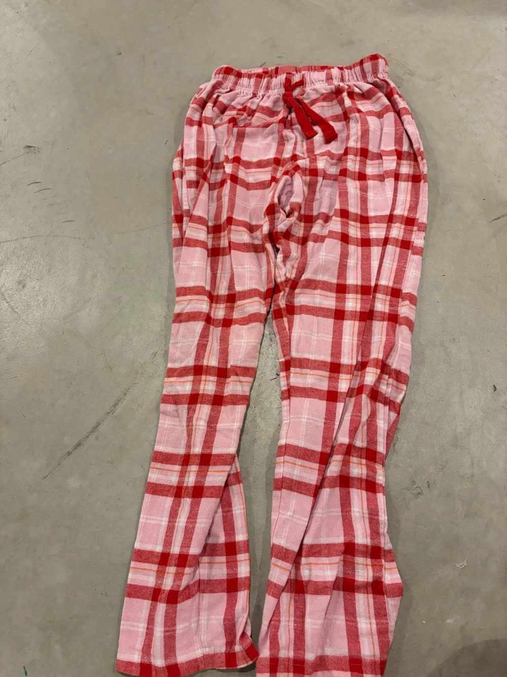 Red and Pink Plaid Lightweight PJ Pants